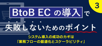 BtoB ECの導入で失敗しない為のポイントセミナー