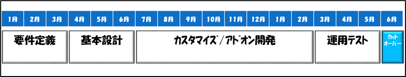 要件定義～カットオーバー時期