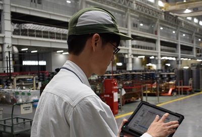 製造ラインの稼働データを取得する