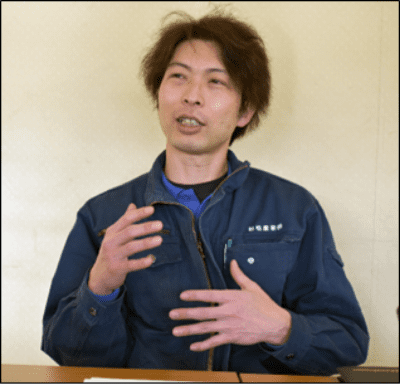 小垣江製造部 主任　小林氏