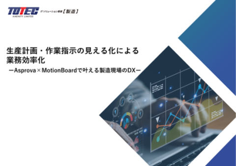 生産計画・作業指示の見える化による業務効率化―Asprova×MotionBoardで叶える製造現場のDX―